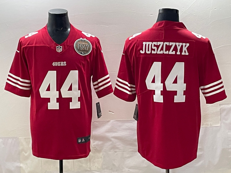 Men San Francisco 49ers #44 Juszczyk red 2025 Nike Limited NFL Jersey 006->san francisco 49ers->NFL Jersey